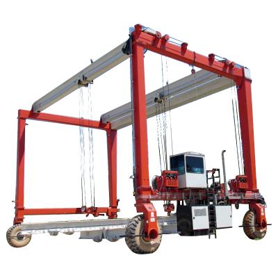 China Gantry Crane Port Container Lifting Cranes, 40t Rubber Tire Gantry Cranes, Straddle Carrier for sale