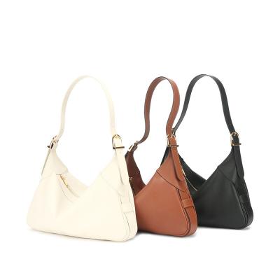 China Luxury Wholesale Fashion Trendy Armpit Purses For Women's Handbag Soft Leather Shoulder Bag Ladies Packing Luxury Genuine Cowhide Tote Bag for sale