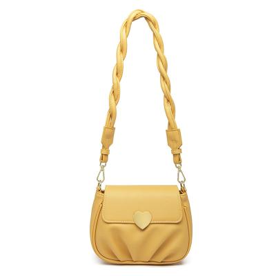 China Fashion Cloud Sweet Heart Shaped Bag With Twist Shoulder Strap Cross - Body Bag Women Shape Handbags Leather Lightweight Shoulder Bag for sale