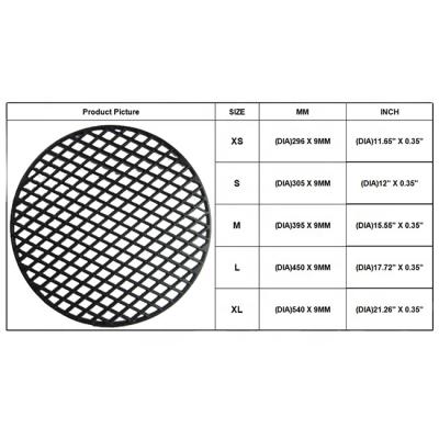 China Dustproof Cast Iron Fire Grate For Kamado Grill Cast Iron Grate Hot Sale And Original Manufacturer for sale