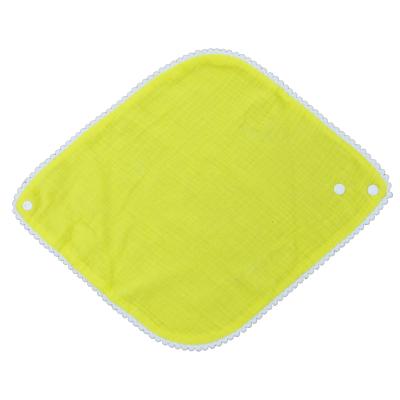 China TRAVEL-FRIENDLY Washable Baby Receiving Wraps Toddler Eating Material Cotton Muslin Baby Bib for sale