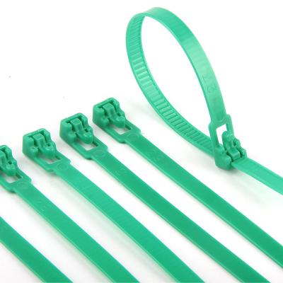 China Eco-friendly Auto Reusable Tying Cable Ties Zip Nylon 66 Plastic Releasable Zip Ties Adjustable Tie Wraps for sale