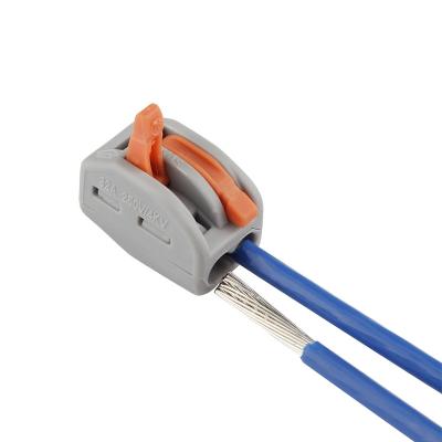 China Chinese Selling Wholesale 2 Pin Plastic Push Quick Plug Wire Connectors 26.5*14.5*20.5mm for sale