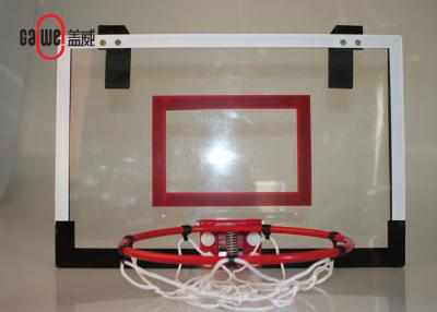 China Wall Mounted Mini Basketball Hoop 45 X 30cm Clear Backboard For Family / Office for sale