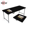 China Outdoor Picnic HDPE Plastic Folding Tables Lightweight With Iron Tube Legs for sale