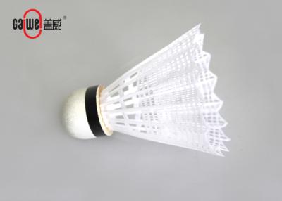 China Strong Durable PE Plastic Badminton Shuttlecock White Color Lightweight for sale