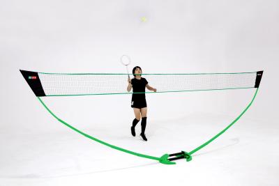 China Faltendes Badminton eingestellt mit freistehenden niedrigen justierbaren Spielern der Höhen-2 zu verkaufen