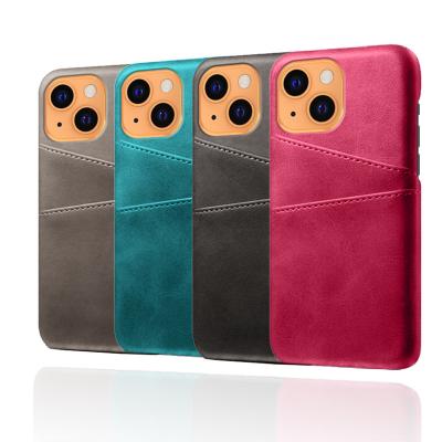 China Anti-drop Calfskin Pattern Leather Phone Case For iPhone 13 Pro Max Card Slot Cell Phone Case For iPhone 13 Mini 7 8 XS Plus Max for sale