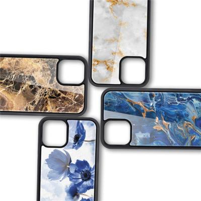 China Anti-drop Phone Case For iPhone 12 11 Pro Max Mirror Marble Glass Mobile Cover Cell Phone Cover For iPhone XS 12 Pro Max Max for sale