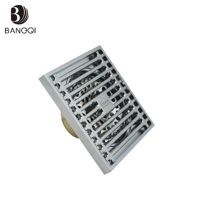 China Modern Anti-Smell Laundry Square Nickel Brass Bronze Floor Drain for sale