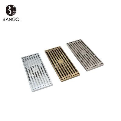 China EUROPEAN High Quality Square Design Bathroom Shower Antique Brass Floor Drain for sale