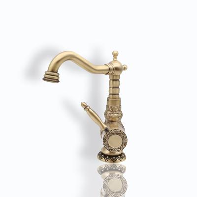 China Antique basin faucets metered bangqi handle bathroom mixer deck faucets simple stand design new for sale