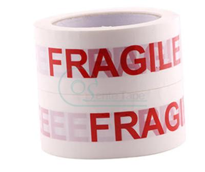 China Waterproof Custom Adhesive Logo Fragile Packing Tape for sale