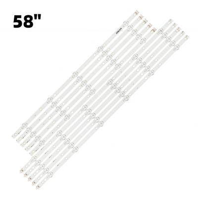 China Complete Set 1SET 5A 5B Aluminum Plate Backlight Strips for 58PUS6203/12 58PUS6504/12 TV LB58003 V0 01 LB58003 V1 01 for sale