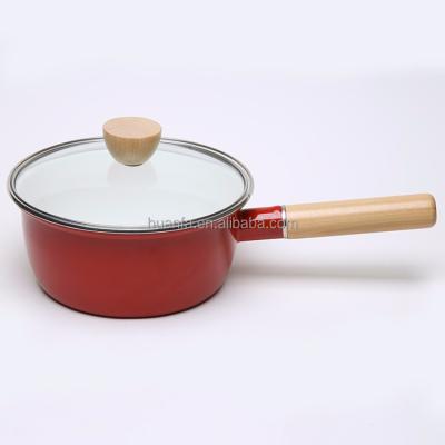 China Sustainable Fashion Hot Sale Enamel Milk Pan / Enamel Pan For Wholesales for sale