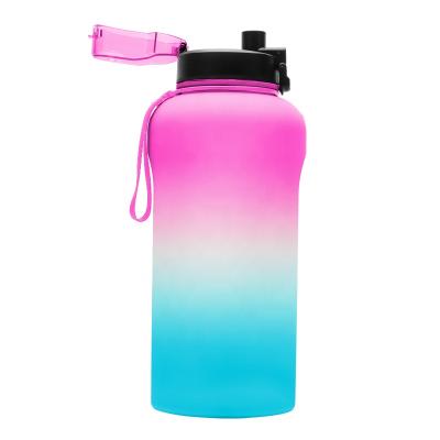 China 1 Water Bottle 128oz / 2.2L Sustainable Incentive Gallon Bottle With Weather Marker Large BPA Free Jug for sale