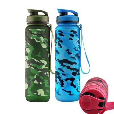 China BPA-FREE 1000ml Tritan Water Bottle Protein Shaker Bottle Plastic Flip Cover Viable 2019New Product for sale