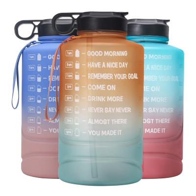 China 2.2L/3.78L Gallon/1 Gallon Large Capacity 3.78L Plastic Water Jug Custom Sports Water Bottles Stored Large Gym Bottle for sale