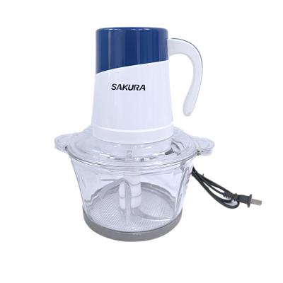 China SAKURA Home 2l/3l Car Electric Food Blender Meat Grinder Grinder Household Robot Kitchen Knife Machine Meat Cleaver for sale