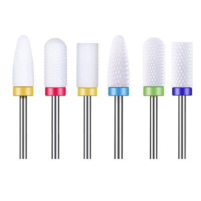 China Durable Professional Wholesale Ceramic Nail Drill Bit Set Nail File Filing Manicure for sale