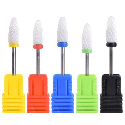 China Durable Manicure Pedicure Electric File Bit Durable Ceramic Nail Drill Bit for sale