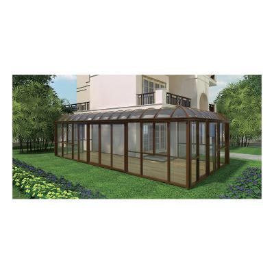 China Soundinsulation Commercial Aluminum Glass Houses Tiny House Glass Garden Houses And Sunrooms for sale