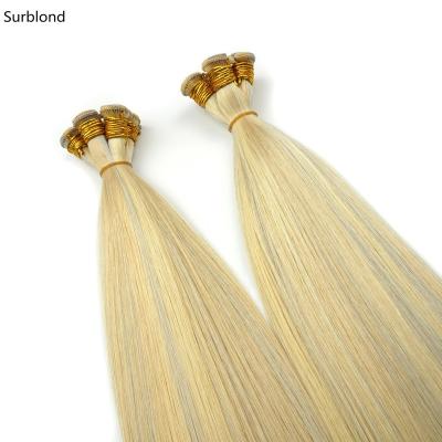 China Best Selling Russian Hair Cuticle Aglined Double Drawn Handtied Weft Any Color Can Be Customized. Taylor-002 for sale