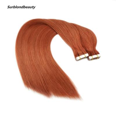 China High Quality Piano Double Drawn Weft Hair Extensions Body Wave Balayage Tape In Hair Human Russian Remy Hair Extensions for sale