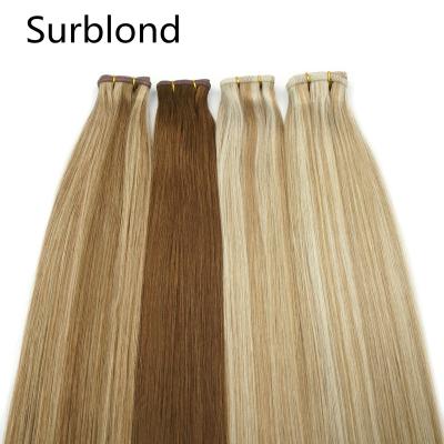 China Best New Arrival Russian Hair Cuticle Aligned 100% Virgin Human Hair Double Drawn Flat Weft Raw Hair Weft Elsa31 for sale