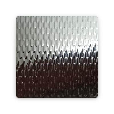 China 304 316 2B/BA Afwerking Embossing 2WL Textuur metalen plaat geweven textuur patroon roestvrij staal plaat Te koop