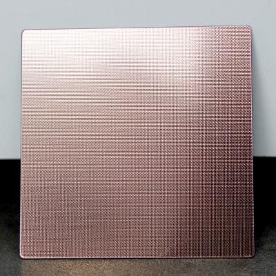 China SUS 304 kwaliteit 1219mmx2438mm Kleine diamanten gepresteerde roestvrij staal met een textuur metalen plaat voor restaurant decoratie Te koop