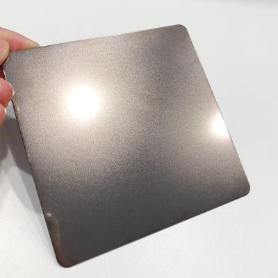 China inox 304 0.5mm Anti-Fingerprint Finish PVD Black Coating On Sandblasted Stainless Steel Sheet for sale