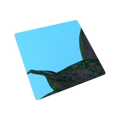 Chine Couleur bleu saphir miroir en acier inoxydable à vendre