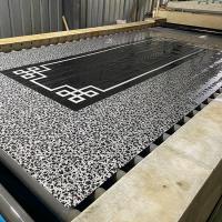 China Metal Escalator And Elevator Door Panel Etching Mirror 1250mm Width for sale