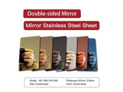 201 304 316 Double-sided Mirror Stainless Steel Sheet