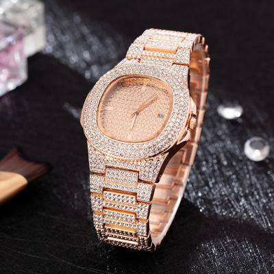 China Luxury Automatic Fashion Amazon Date Bracelets & Bangles Iced Out Watch Gift Set Women Watches With Jewelry Set In Box for sale