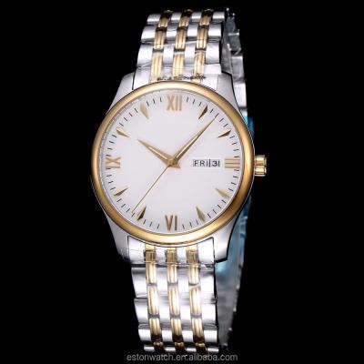 China Auto Date Logo Watch Custom Made For Men Wrist Watch Stainless Steel Watch Band for sale