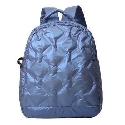 China Fashion New Arrival Garment Fabric Padded Soft Lightweight Backpack Winter Polyester Bag for sale