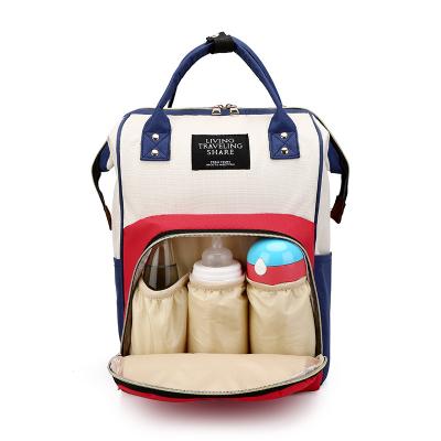 China With USB Designers Outdoor Activity Polyester Mummy Bag Tote Diaper Backpack Custom Multifunction Bag for sale