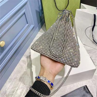 China Luxury high quality fashion and bling rhinestone money purse for women fashion 2021 new design money purse bling rhinestone purse for sale