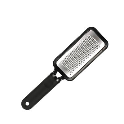 China Easy Operation Large Foot Rasp Scrubber Rasp Dry Rough Dead Skin Callus Remover Pedicure Foot File Tools Black Color for sale