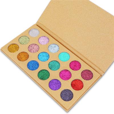 China Pearlized Eyeshadow Palette Custom 18 Colors Color Eyeshadow Powder Easy Coloring Palette Set Cosmetic Makeup for sale