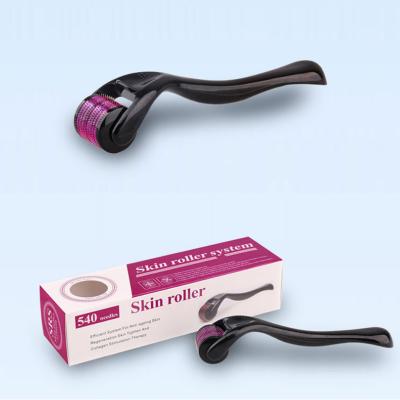 China Anti-Puffiness 540 Pins Derma Roller Stretch Marks Microneedling Derma Roller For Hair Loss for sale