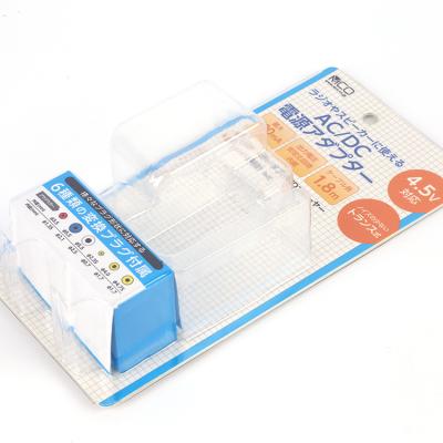 China Disposable Custom Transparent Plastic Clear Folding Blister With Paper Card Slide Card Plastic Insert Packaging for sale