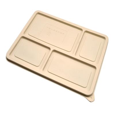 China Wholesale Disposable Eco-Friendly Thermoformed Microwavable Heat Disposable Tableware Custom Food Grade Disposable Plastic Dish With Lid for sale