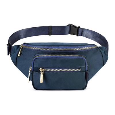 China Unisex Waterproof Custom Fashion Water Proof Color Swatches Logo Nylon Waist Bag Men for sale