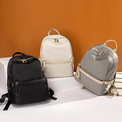 China Anti-theft Oxford Cloth Bag Women White Black Gray Ladies Backpack Leisure Backpack for sale