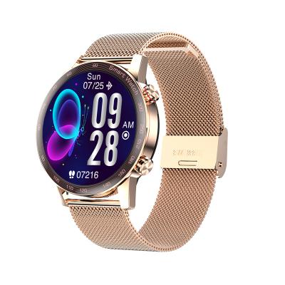 China Waterproof Touch Screen Women Smart Watch AK25 Smartwatch With BT Call Custom Watch Face Face Female Health Fitness Tracker for sale