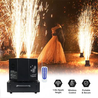 Κίνα Liuyang 1300W 360 περιστροφή διπλή διπλή κεφαλή κρύο Sparkler περιστροφή κρύο σπινθήρα μηχανή περιστροφή πυροτεχνήματα σκηνική μηχανή προς πώληση