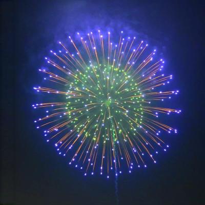 Cina Fabbrica Liuyang Ingrosso pirotecnica professionale 3 4 5 6 8 pollici Display conchiglie fuochi d'artificio 1.3g Display fuochi d'artificio professionale in vendita